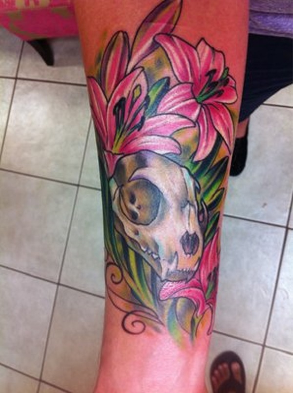 flores de lírio tatuagem 36 