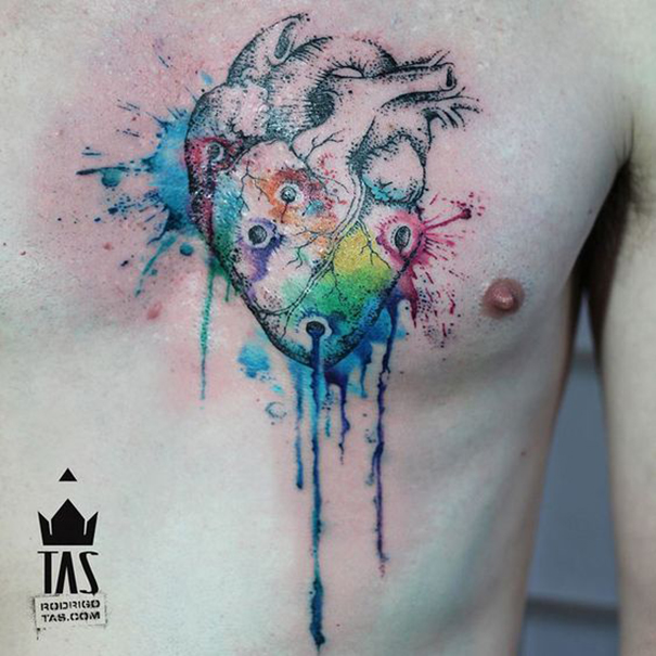 tatuagem de coração para homens 