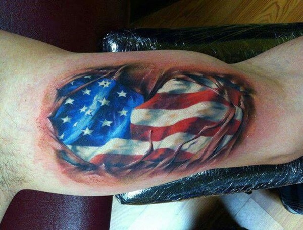 35 Tatuagens e Desenhos da Bandeira Americana 32 