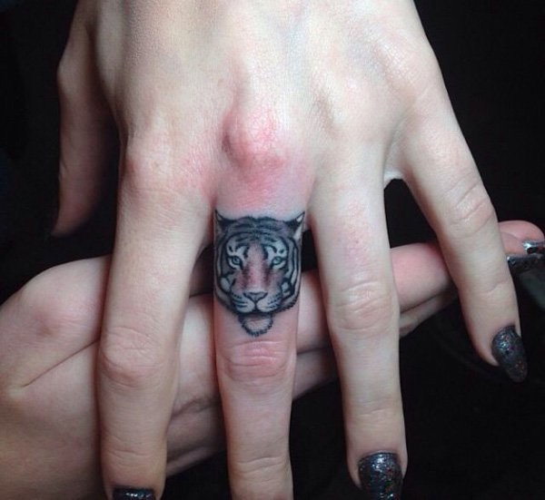 Desenhos de tatuagem de tigre branco e idéias 11 