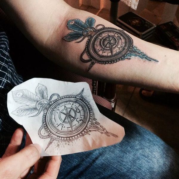 tatuagens de bússola 