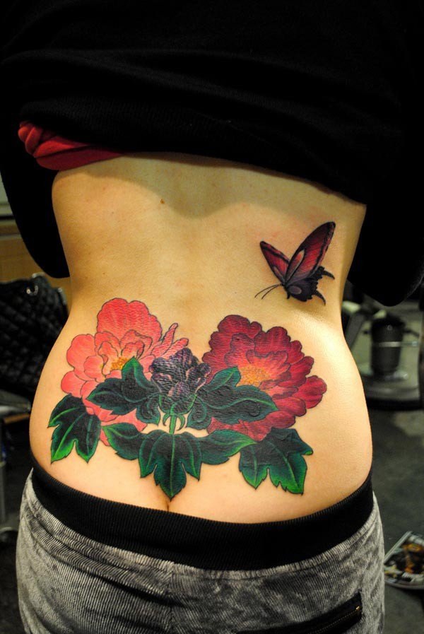 40 significados e idéias do tatuagem da flor da peônia bonita 