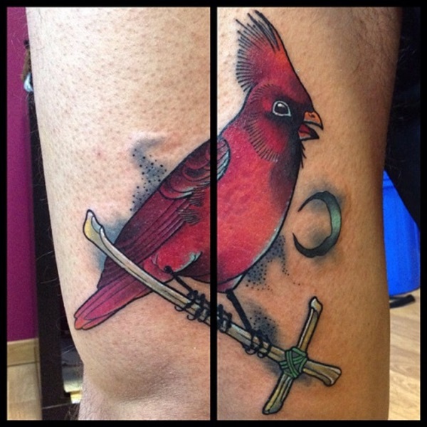 35 Cardinal Tattoo Designs e Ideias 31 