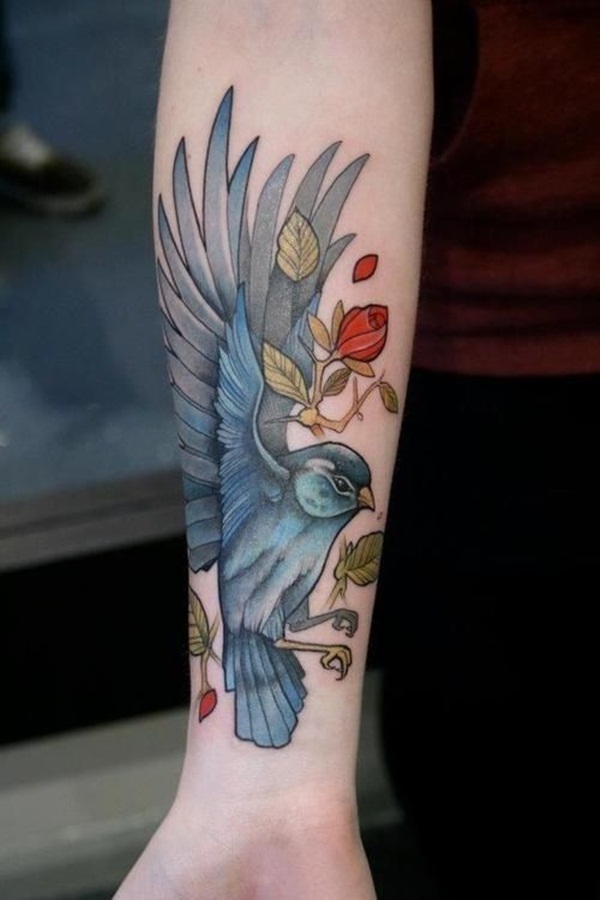 desenho de tatuagem de pássaro (28) 