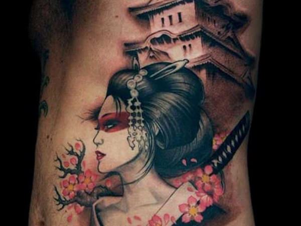 new version of an old draw | tattoos | Gueixas tatuagem, Tatuagem gueixa  japonesa e Gueixa desenho