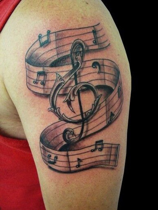 35 Melodious Music Notation Tattoos 20 