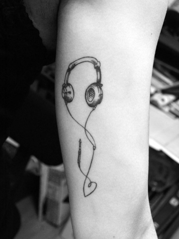 desenho de tatuagem de música (69) 