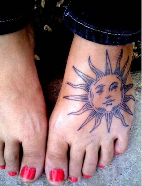 35 Sun Tattoo Design Ideas com significados 9 