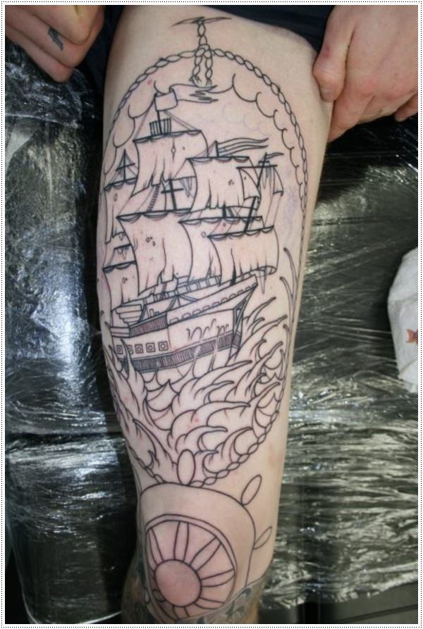 tatuagem de navio 13 