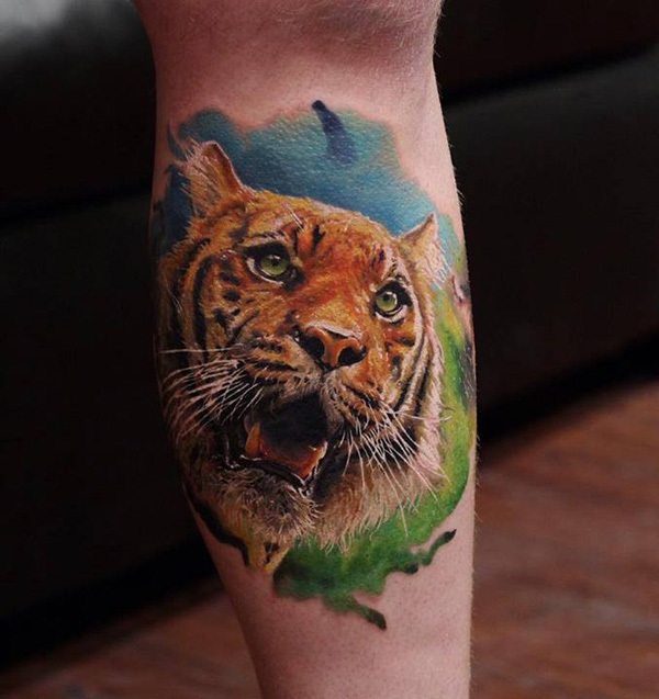 Desenhos de tatuagem de tigre para homens (8) 