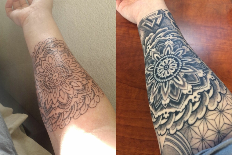 tatuagem em processo 