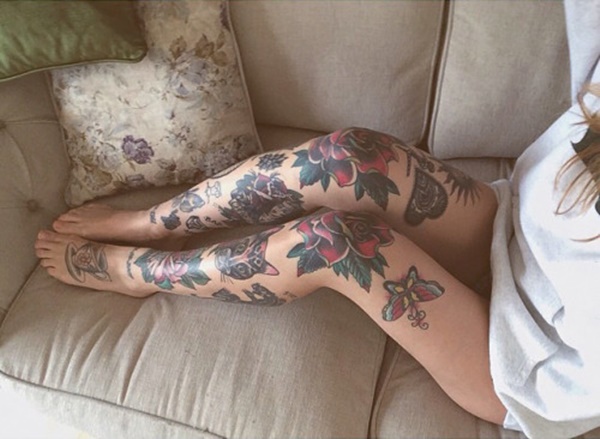 desenhos de tatuagem de perna sexy de mulheres (34) 