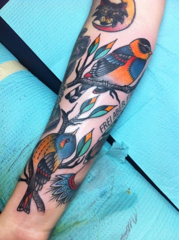 Desenhos de tatuagem de pássaro20 