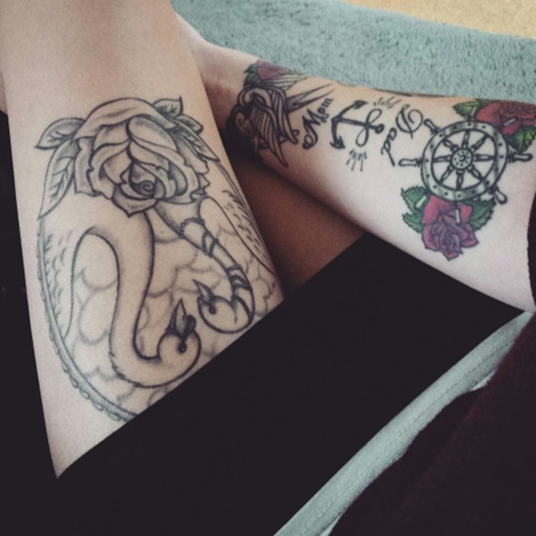 desenhos de tatuagem de perna sexy de mulheres (16) 