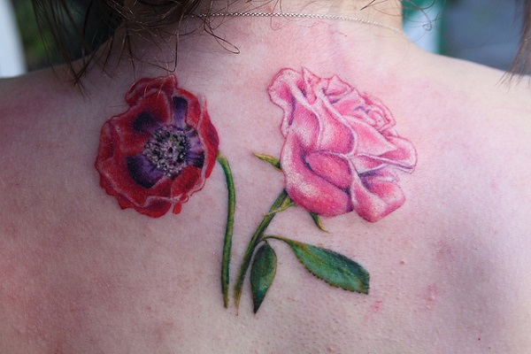tatuagem de flor de papoula 61 
