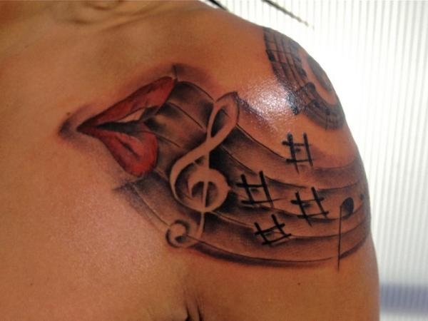 35 Melodious Music Notation Tattoos 11 