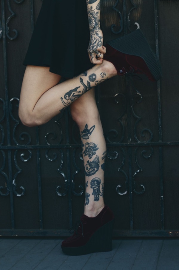desenhos de tatuagem de perna sexy de mulheres (18) 