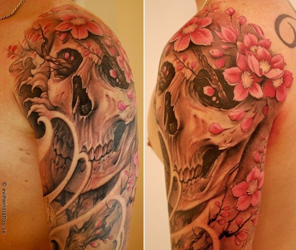 Tatuagens de flor de cerejeira 3 