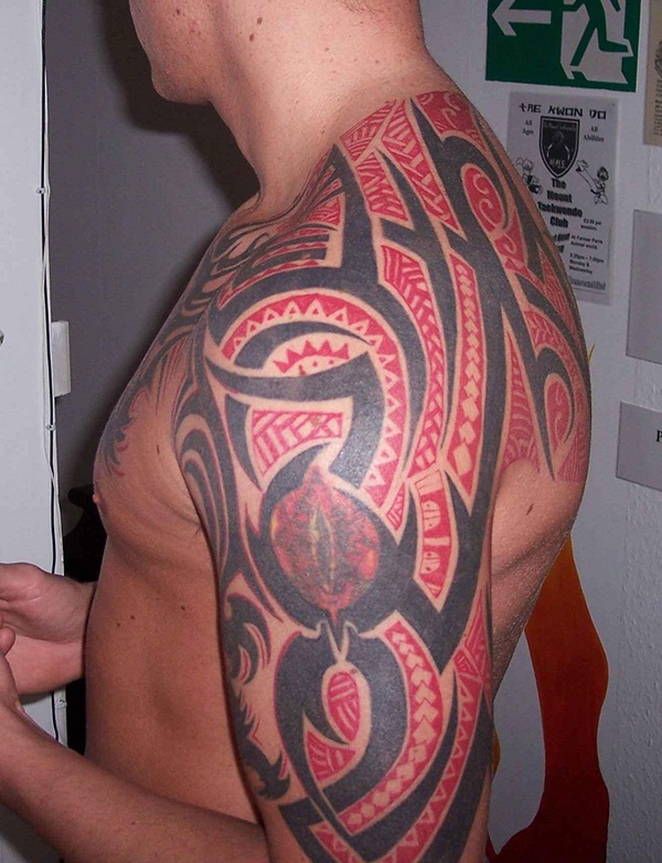 tatuagem de tinta vermelha (45) 