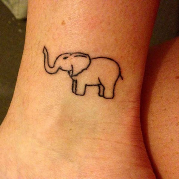 Projetos minúsculos Vectorial bonitos da tatuagem do elefante (20) 