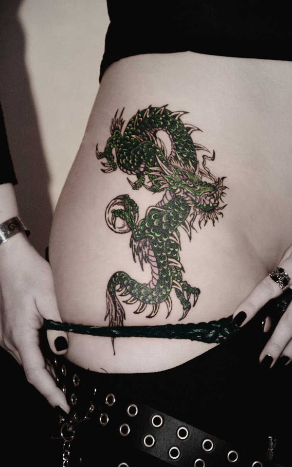 Desenhos de tatuagem de dragão para mulheres e homens44 