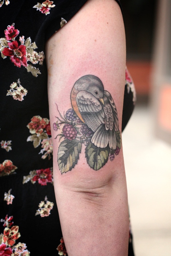 desenho de tatuagem de pássaro (101) 
