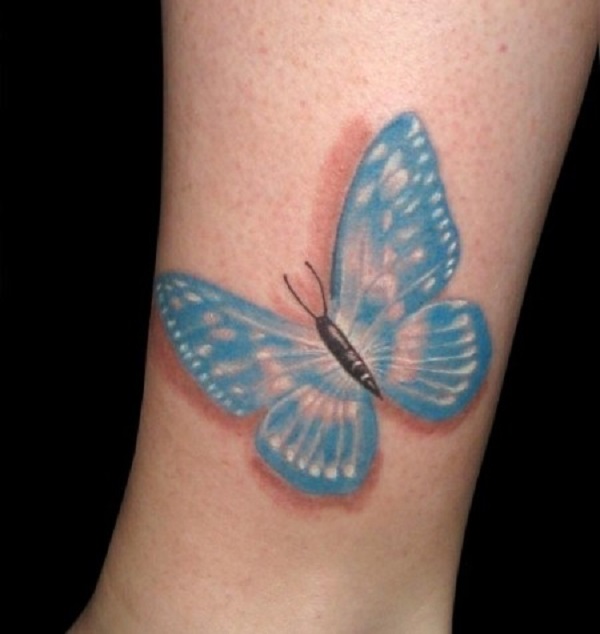Tatuagem de borboleta 3D 18 