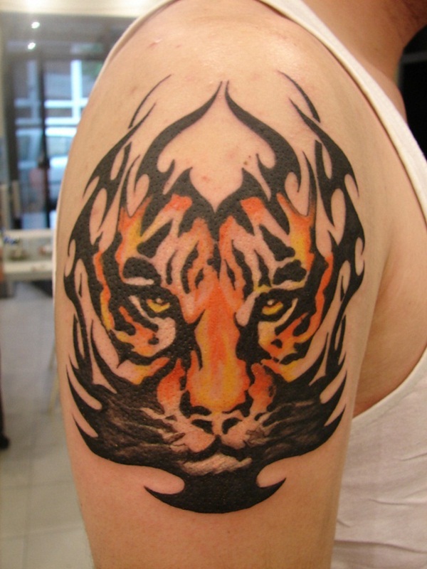 Desenhos de tatuagem de tigre para homens (1) 