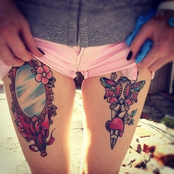 desenhos de tatuagem de perna sexy de mulheres (6) 