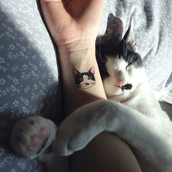 desenhos de tatuagem de gato para girls13 