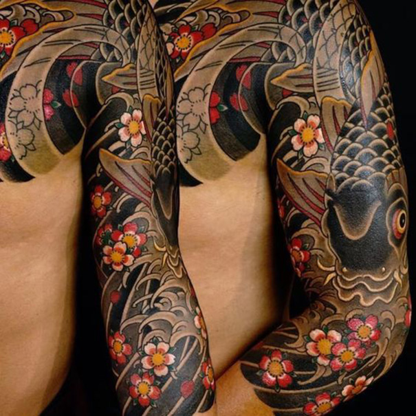 tatuagem de sakura japonesa 