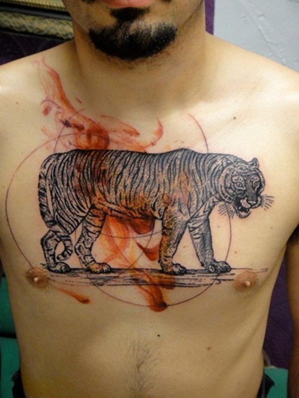 Desenhos de tatuagem de tigre para homens (2) 