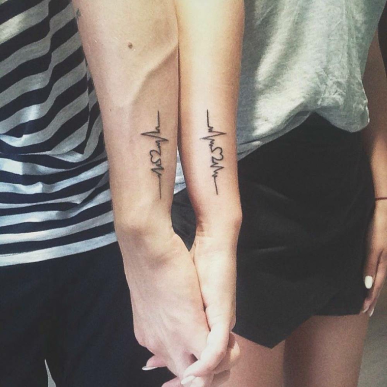tatuagens-heartbeat-ideas-couples-lovers 