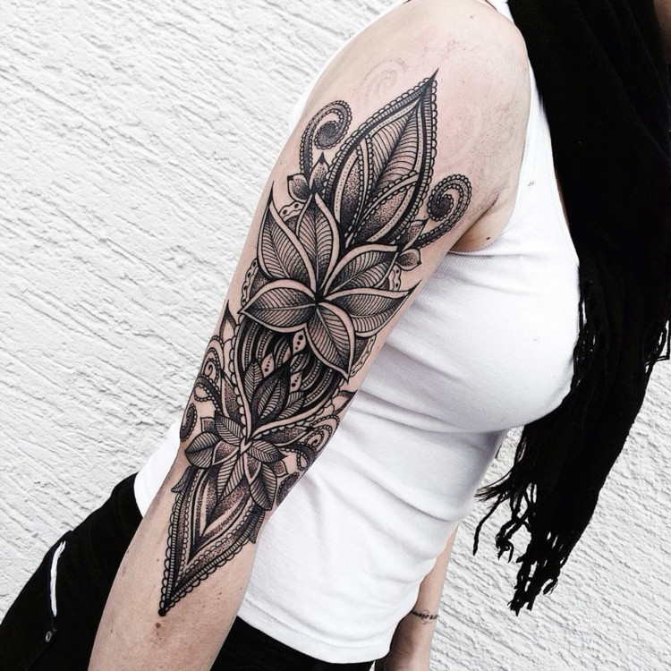 tatuagens design flores paisagens 
