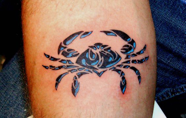 tatuagem de zodíaco de câncer exclusivo 
