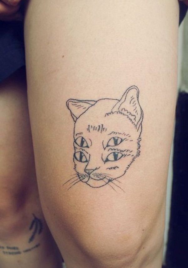 desenhos de tatuagem de gato para girls52 