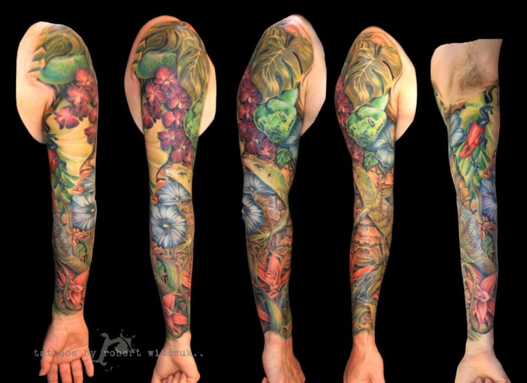 tatuagens de braço cores 