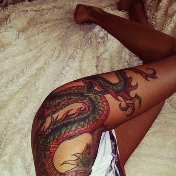 tatuagem de dragão para mulheres 