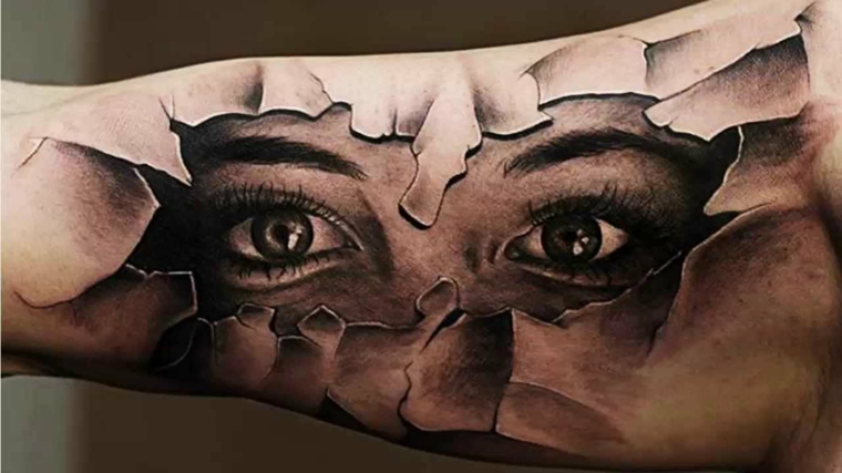 tatuagens-em-3D-olhos-estilos modernos 