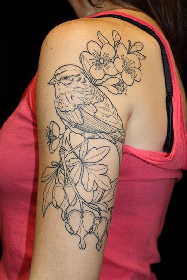 desenho de tatuagem de pássaro (45) 