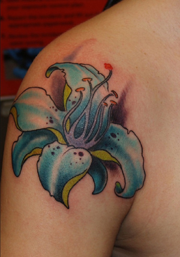 tatuagem de flores de lírio 25 
