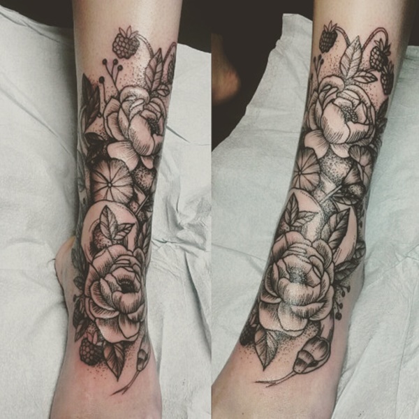 desenhos de tatuagem de flores (63) 
