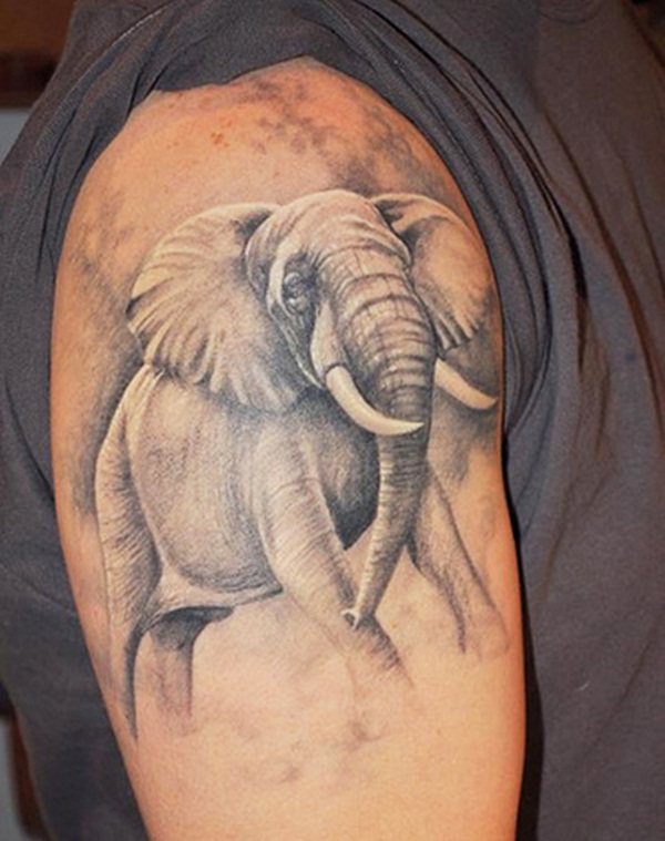 Projetos minúsculos Vectorial bonitos da tatuagem do elefante (31) 