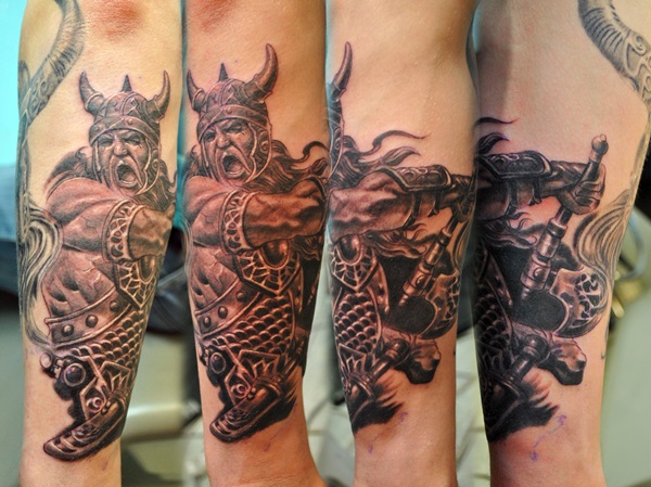 Desenhos e significados do tatuagem Viking audaz 26 