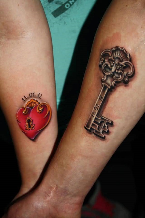 Bloqueio e chaves tatuagem 3 