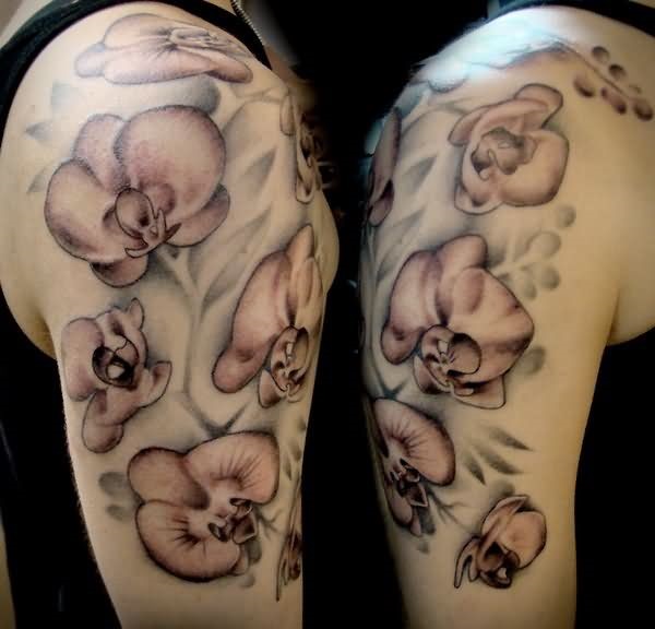 Tatuagem de orquídea 9 