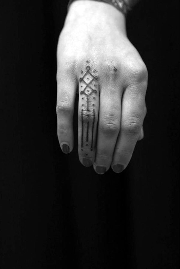 Projetos bonitos dos tatuagens do dedo (60) 