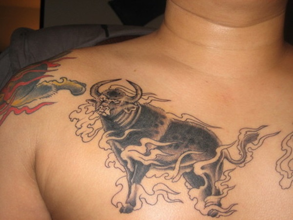 35 desenhos de tatuagem de touro e idéias 12 