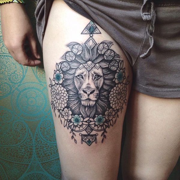 desenhos de tatuagem de leão para meninos e meninas63 