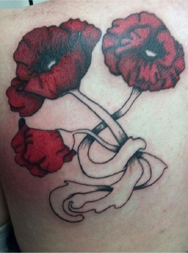 tatuagem de flor de papoula 31 